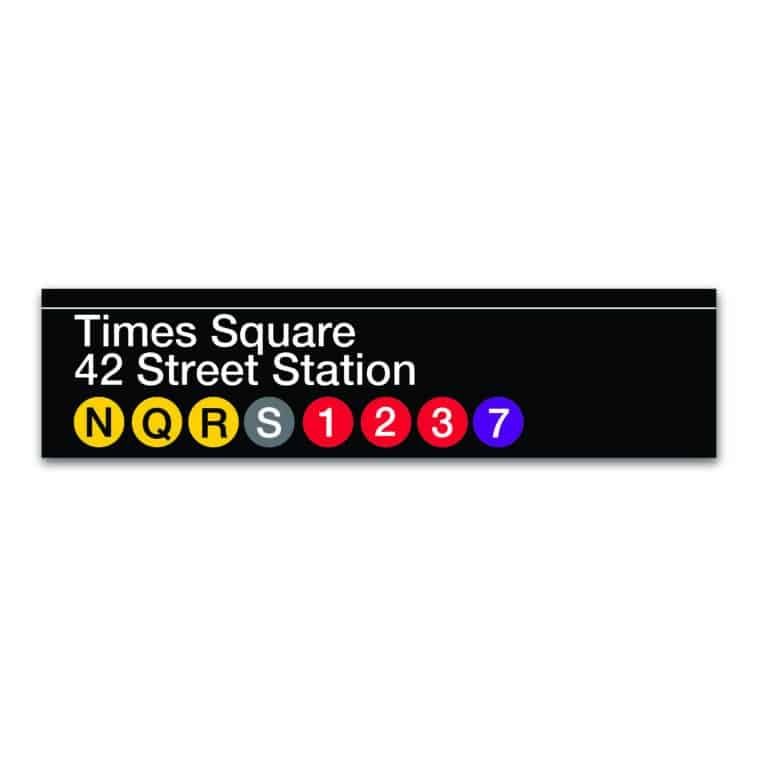 MTA Collection ‘Times Square 42 Street Station’ Wood Sign Decor