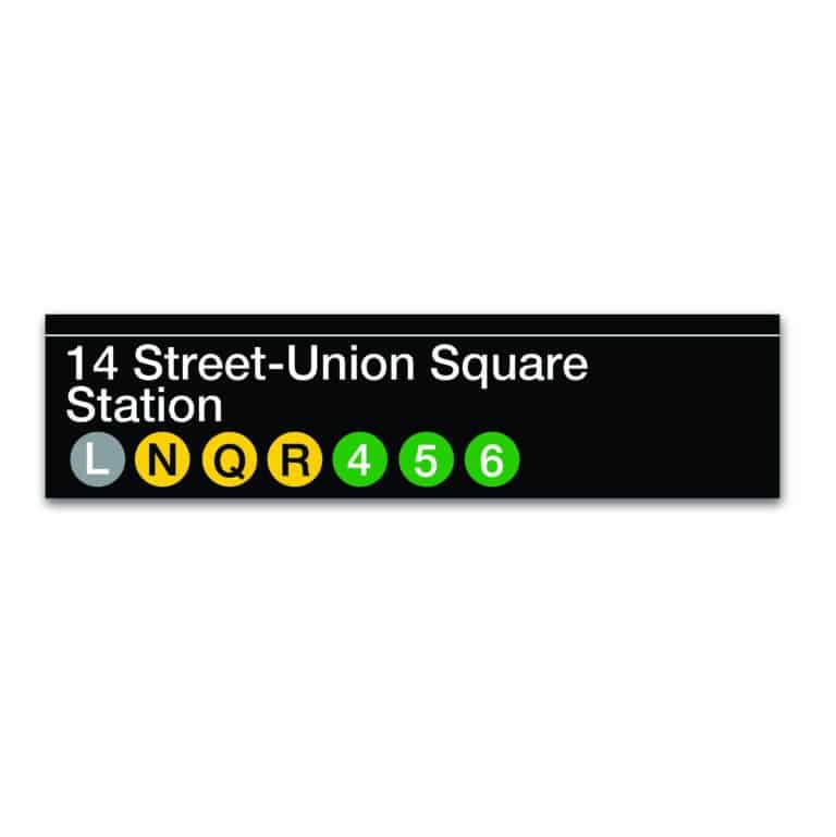 MTA Collection ’14 Street-Union Square Station’ Wood Sign Decor