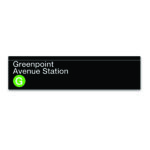 NYC Collection ‘Greenpoint Avenue Station’ Wood Sign Decor