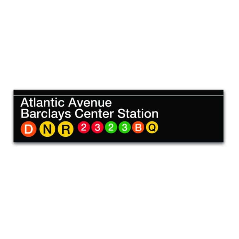 MTA Collection ‘Atlantic Avenue Barclays Center Station’ Wood Sign Decor
