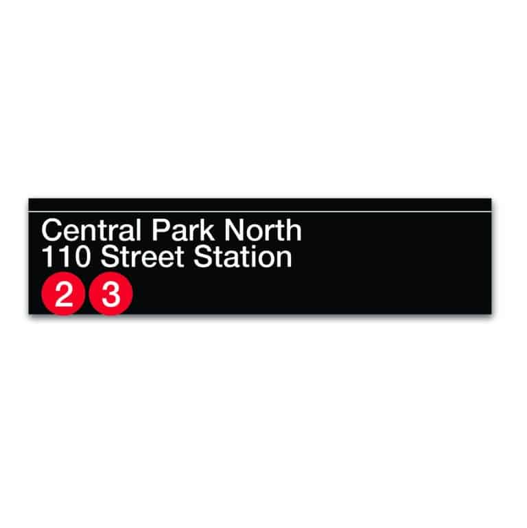 MTA Collection ‘Central Park North 110 Street Station’ Wood Sign Decor