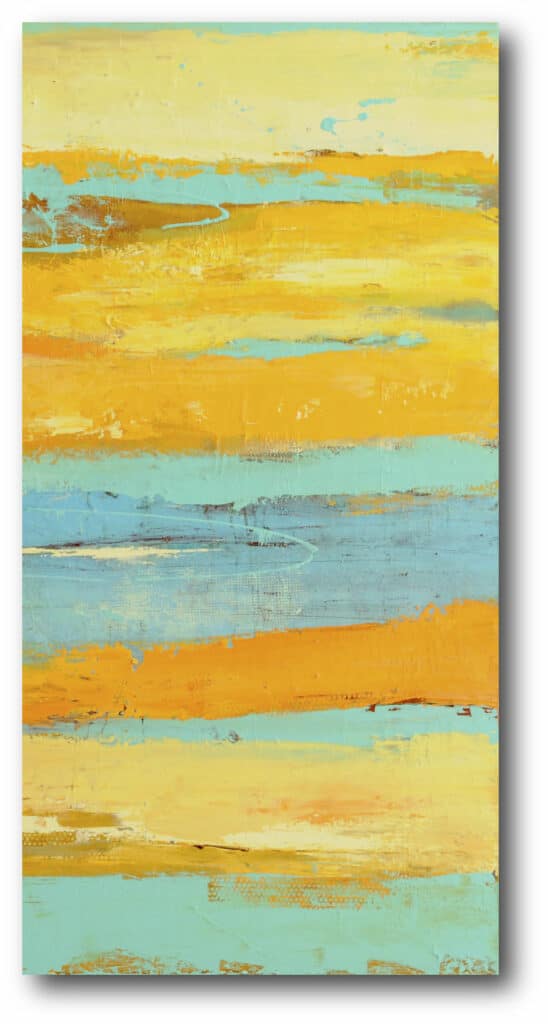 Yellow Abstract Gallery Art Wall Mural
