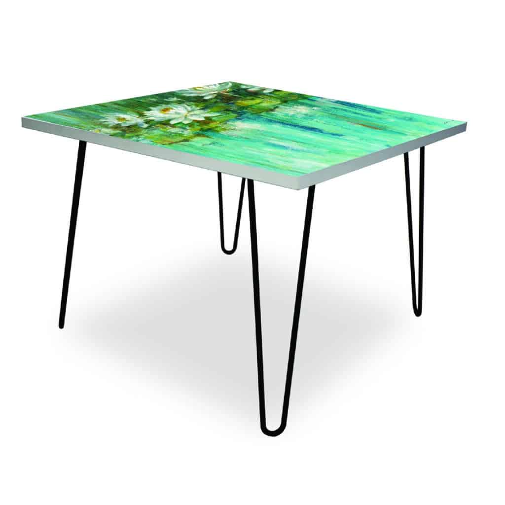 Water Lily Pond Square 24″x24″ Indoor/Outdoor Table