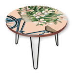 Coral Flowers II Round 24″x24″ Indoor/Outdoor Table