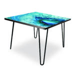 Blue Geo II Square 24″x24″ Indoor/Outdoor Table