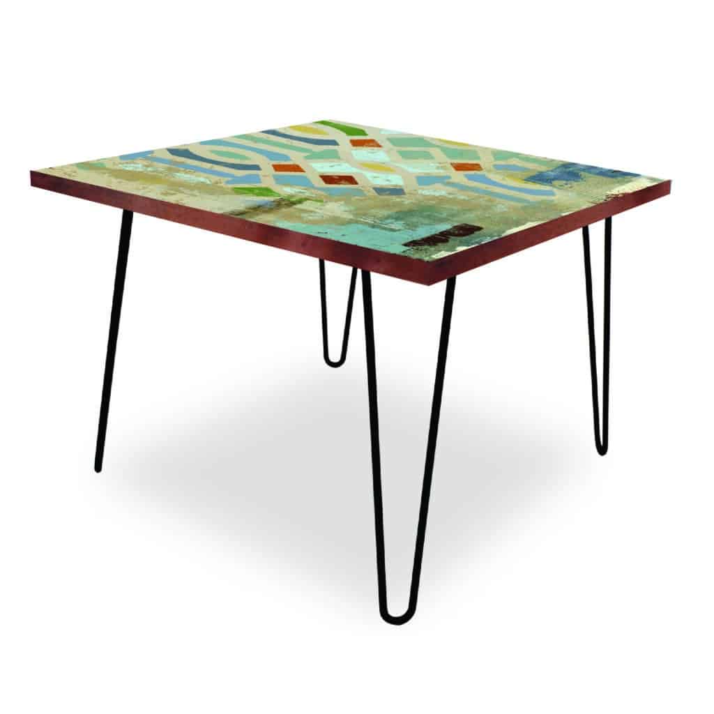 Abstract Tile Square 24″x24″ Indoor/Outdoor Table