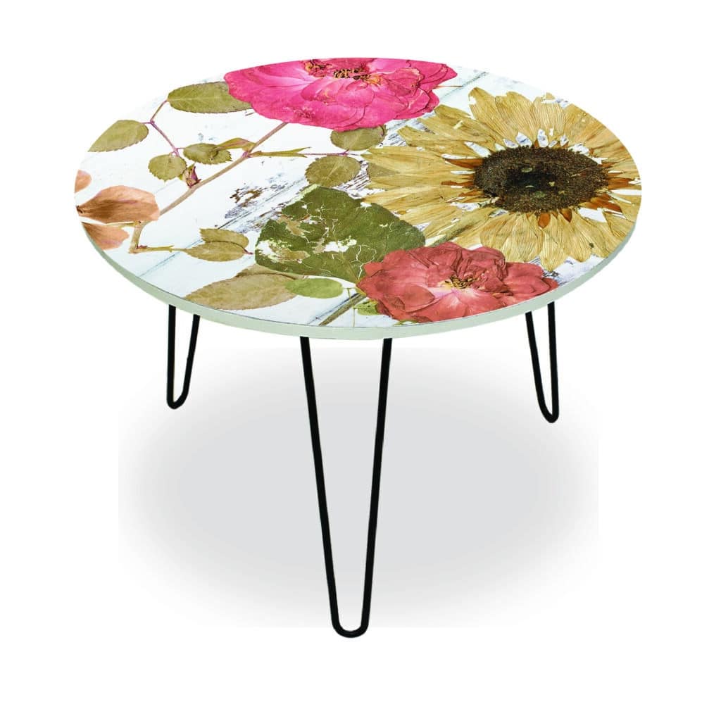 Earth to Petals I Round 24″x24″ Indoor/Outdoor Table