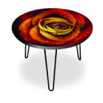 Bright Wet Rose Round 24″x24″ Indoor/Outdoor Table