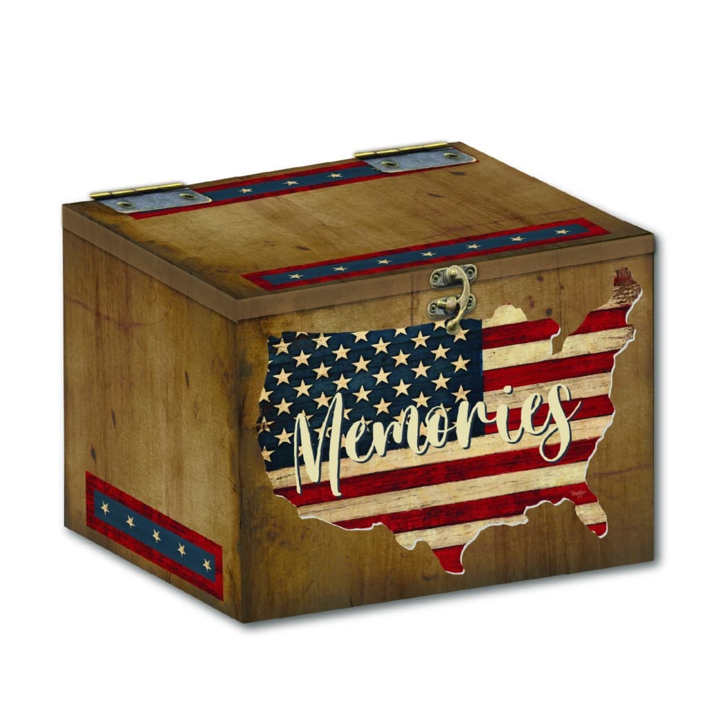 USA Memories Decorative 12″x16″ Storage ArtBox