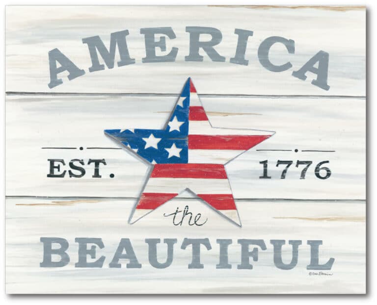America the Beautiful Star Gallery-Wrapped Canvas