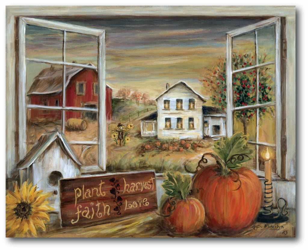 Plant Faith, Harvest Love Gallery-Wrapped Canvas