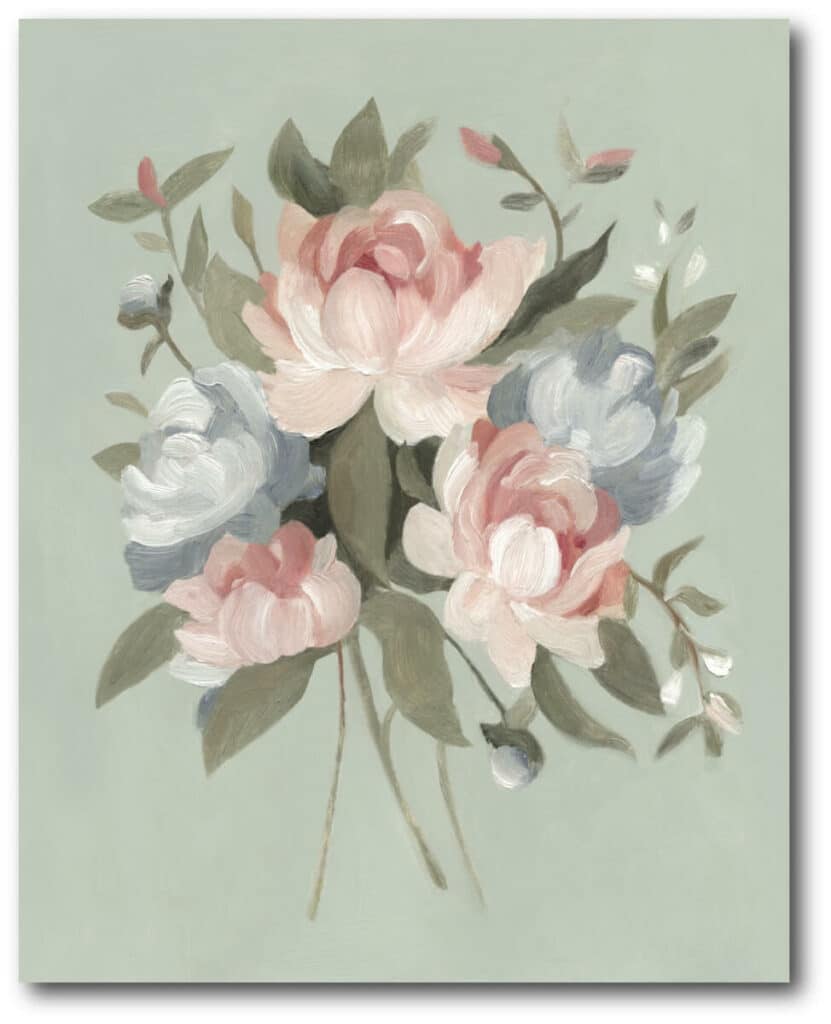 Pastel Bouquet I Gallery-Wrapped Canvas