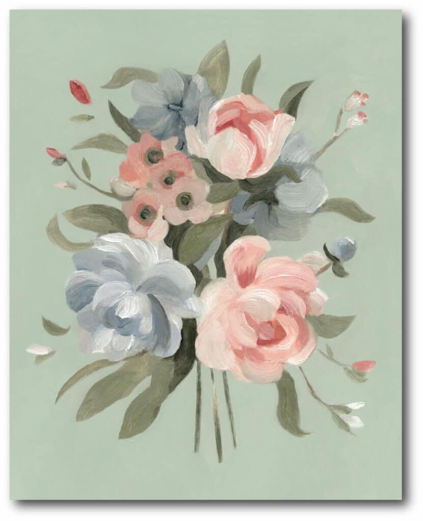 Pastel Bouquet II Gallery-Wrapped Canvas