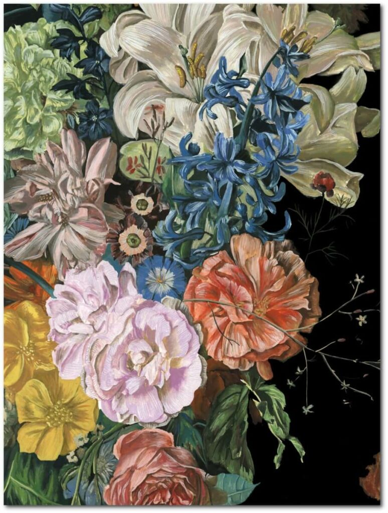 Baroque Floral I Gallery-Wrapped Canvas