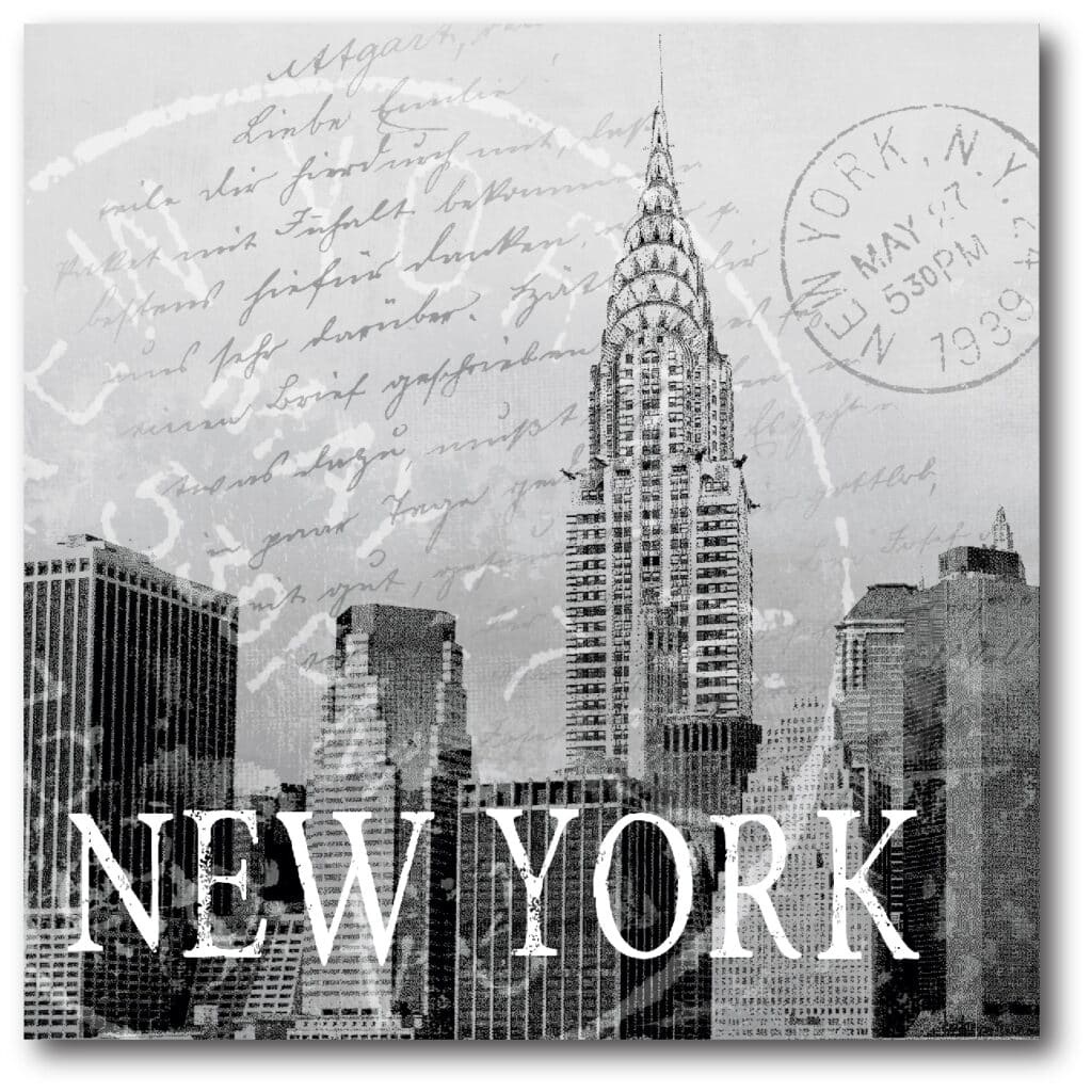 NYC Collection ‘New York Postmark’ Gallery-Wrapped Canvas