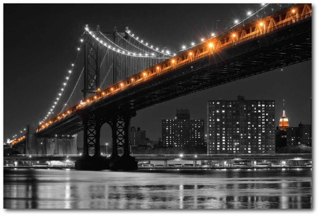 NYC Collection ‘East River Reflection’ Gallery-Wrapped Canvas