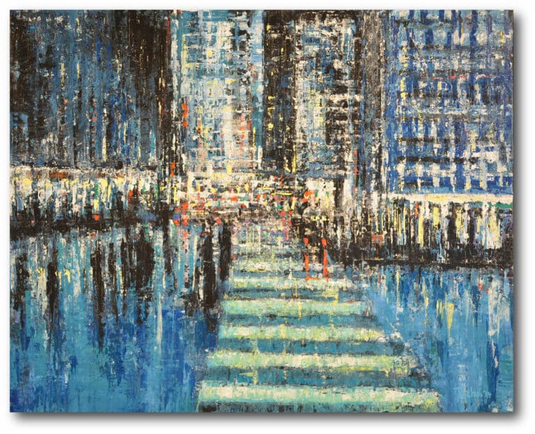 NYC Collection ‘Urban Rhapsody #15’ Gallery-Wrapped Canvas