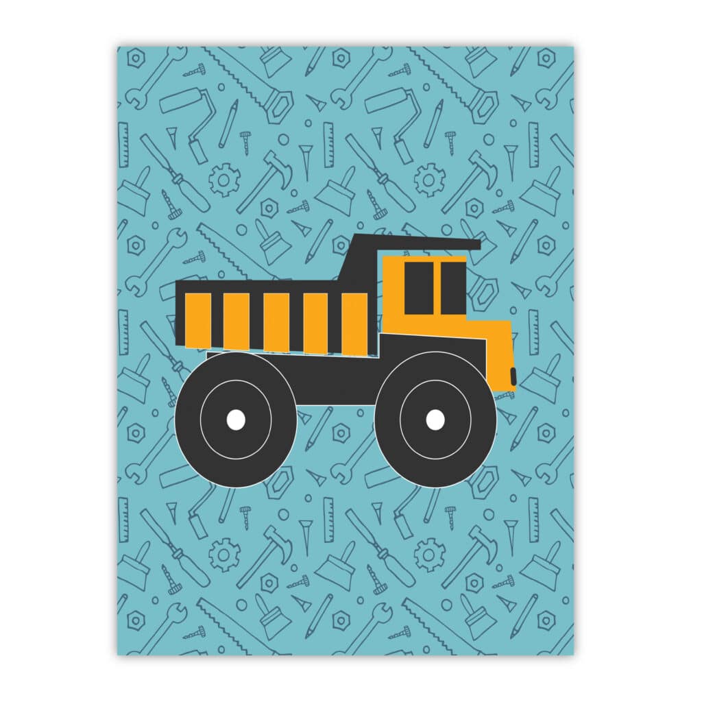 Dump Truck Gallery-Wrapped Canvas