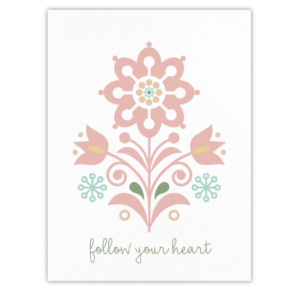 Follow Your Heart Gallery-Wrapped Canvas