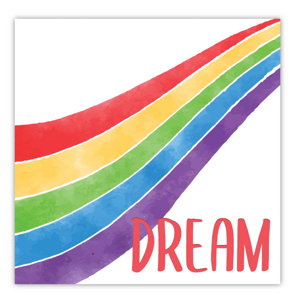 Dream Rainbow Gallery-Wrapped Canvas