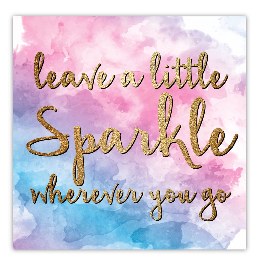 Leave a Little Sparkle Gallery-Wrapped Canvas