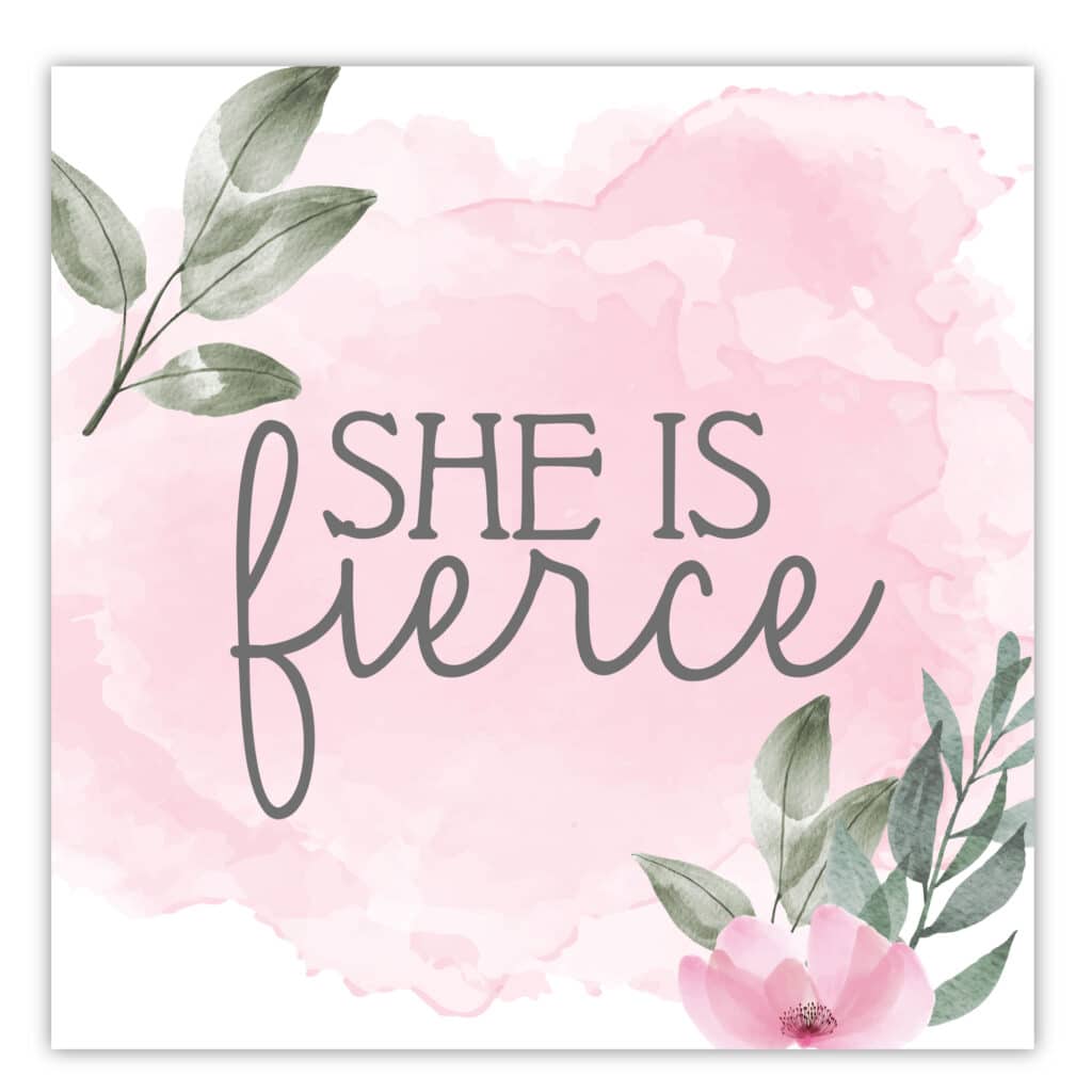 She Is Fierce Gallery-Wrapped Canvas