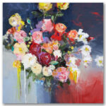 White Flowers Gallery-Wrapped Canvas