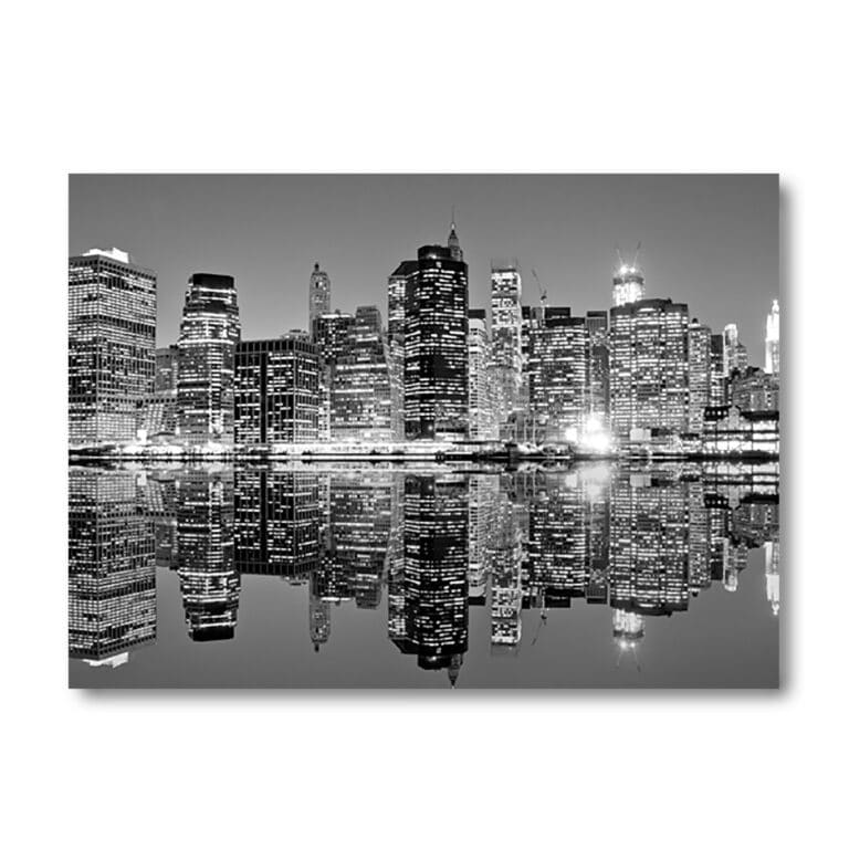 NYC Collection Black & White Cityscape Acrylic Wall Art