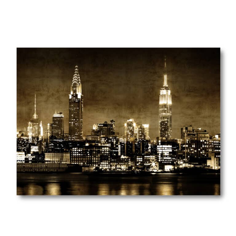 NYC Collection NYC in Sepia Acrylic Wall Art