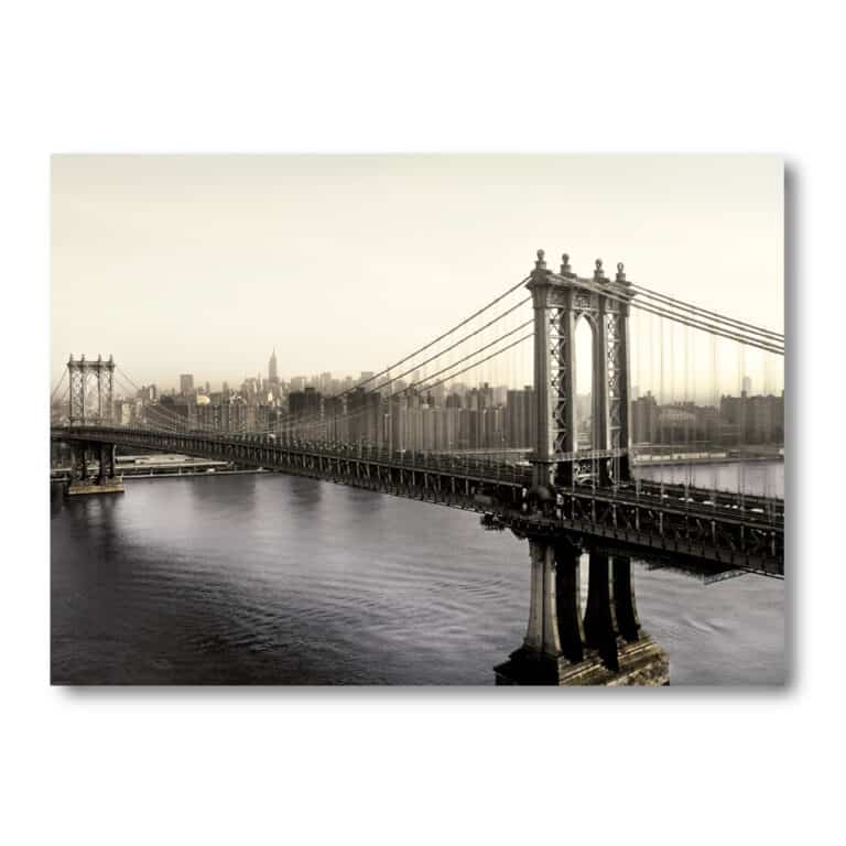 NYC Collection City Bridge 18″x 24″ Acrylic Wall Art