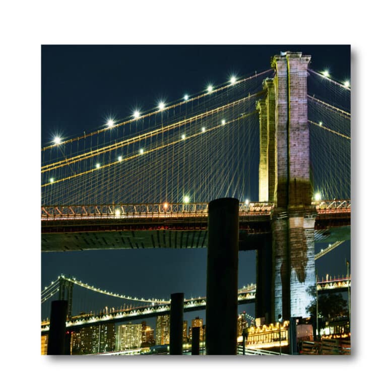 NYC Collection New York at Night IV 24″x 24″ Acrylic Wall Art