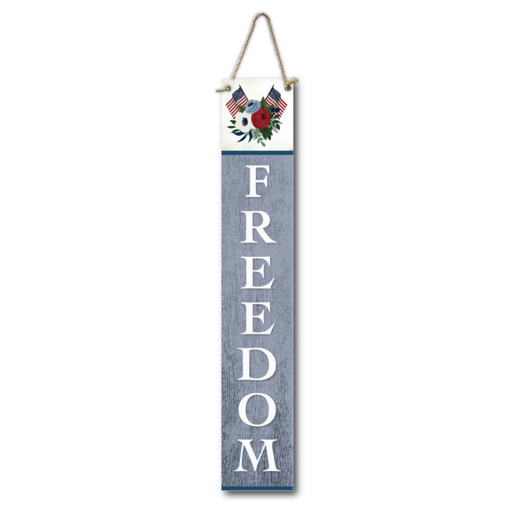America Floral Center 7″x40″ Hanging Porch Sign
