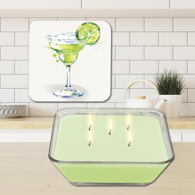 Margarita Bliss Soy Candle & Margarita Artboard Lid Set