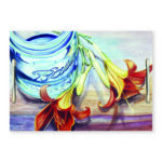 Mason jar and flowers I 14″x20″ Indoor/Outdoor Decorative Tray