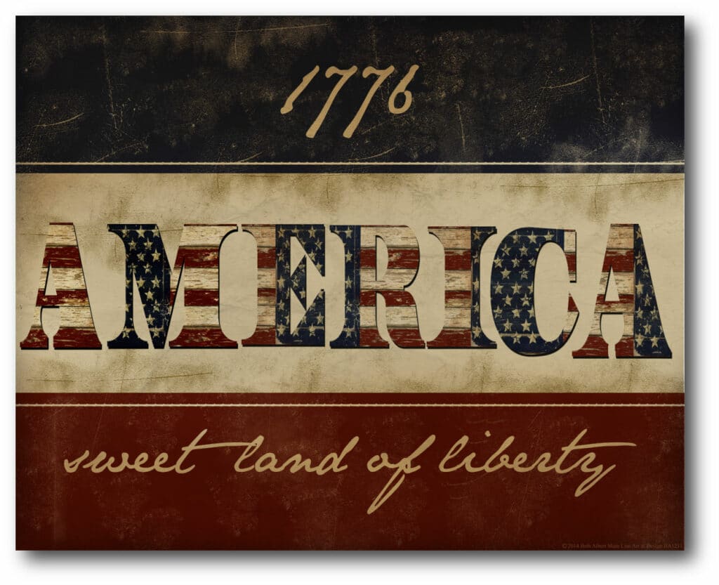 1776 America Gallery-Wrapped Canvas