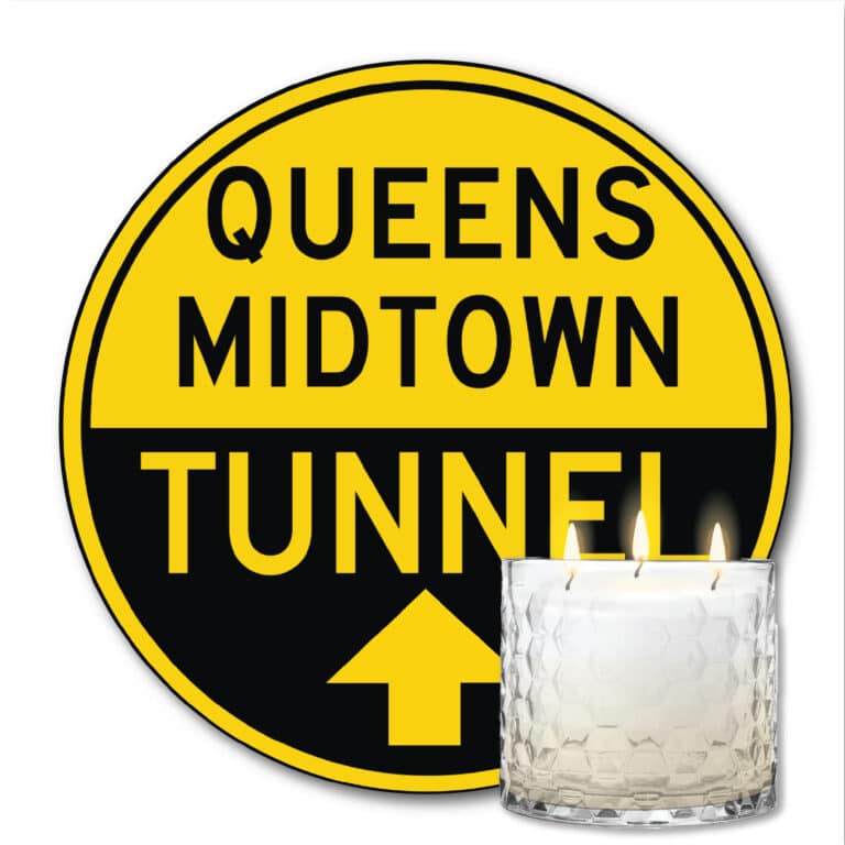 MTA Collection Queens Midtown Tunnel Artboard & Cappuccino 3-Wick 13.5 Soy Wax Candle