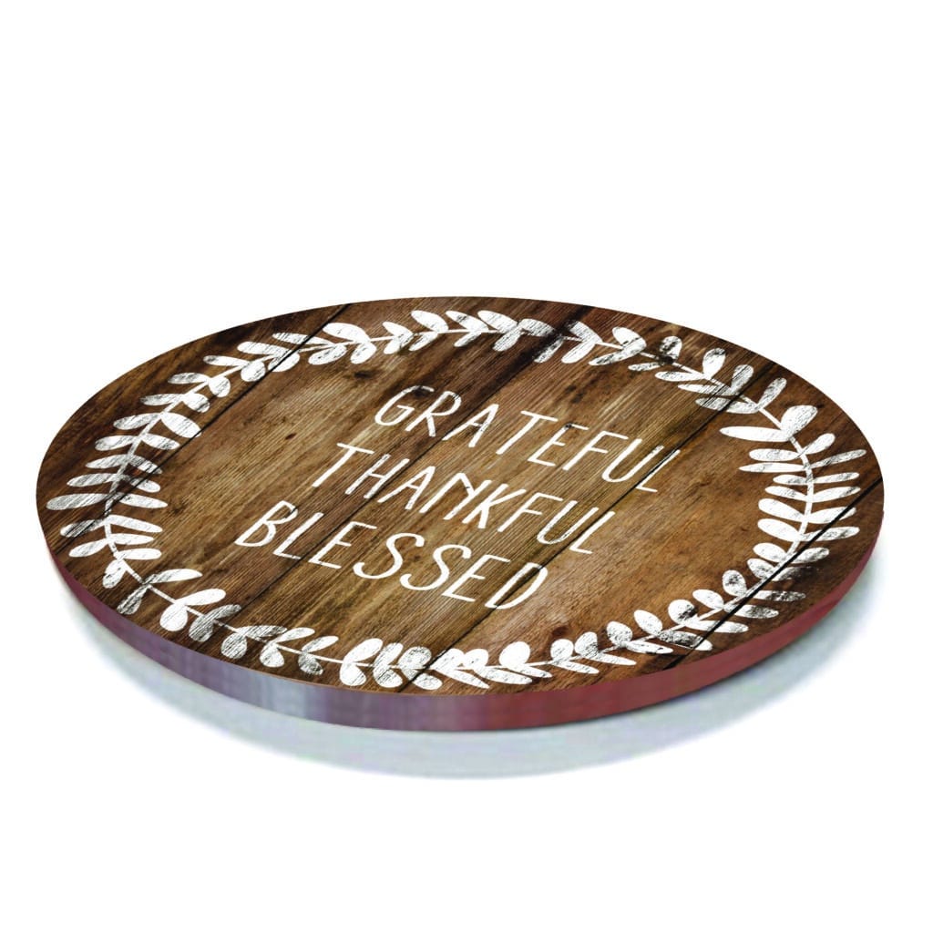 Thankful blessings 16″x16″ Lazy Susan