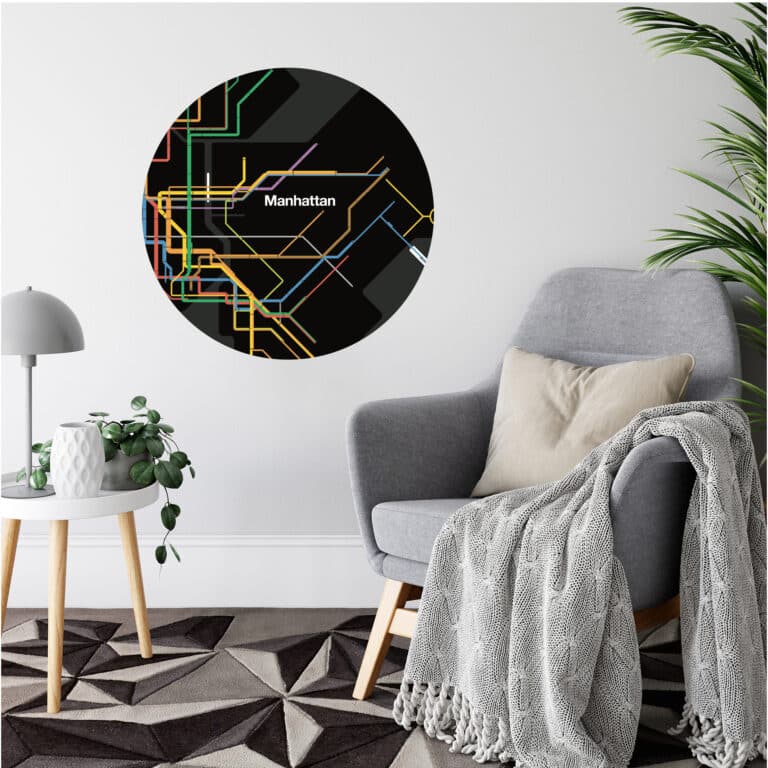 MTA Collection Abstract Subway Manhattan Gallery Art Decal