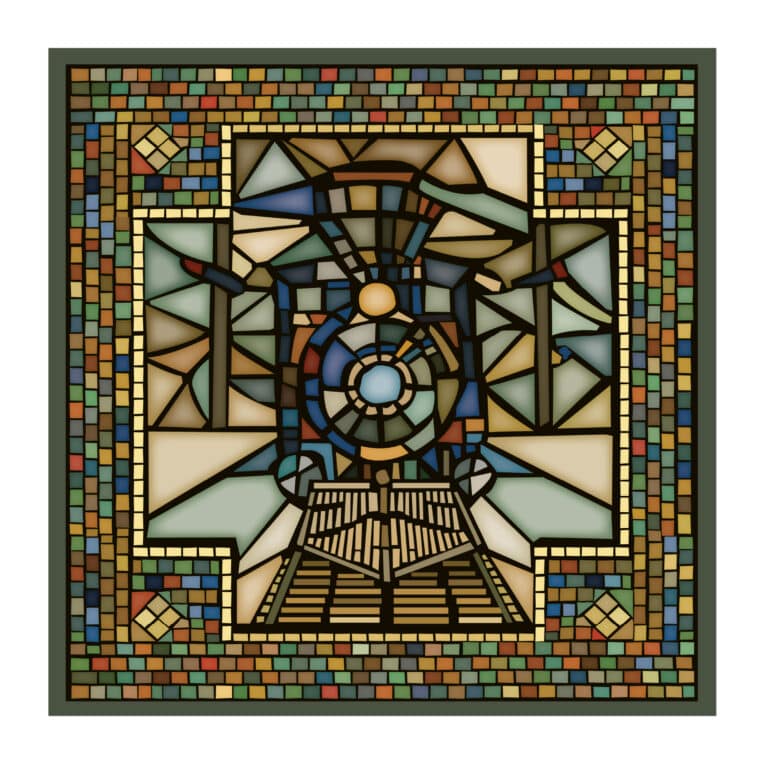MTA Collection Train Mosaic Gallery Art Decal