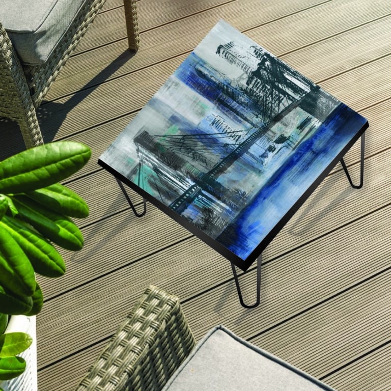 NYC Collection Brooklyn Bridge 24″x 24″ Square Indoor/Outdoor Table