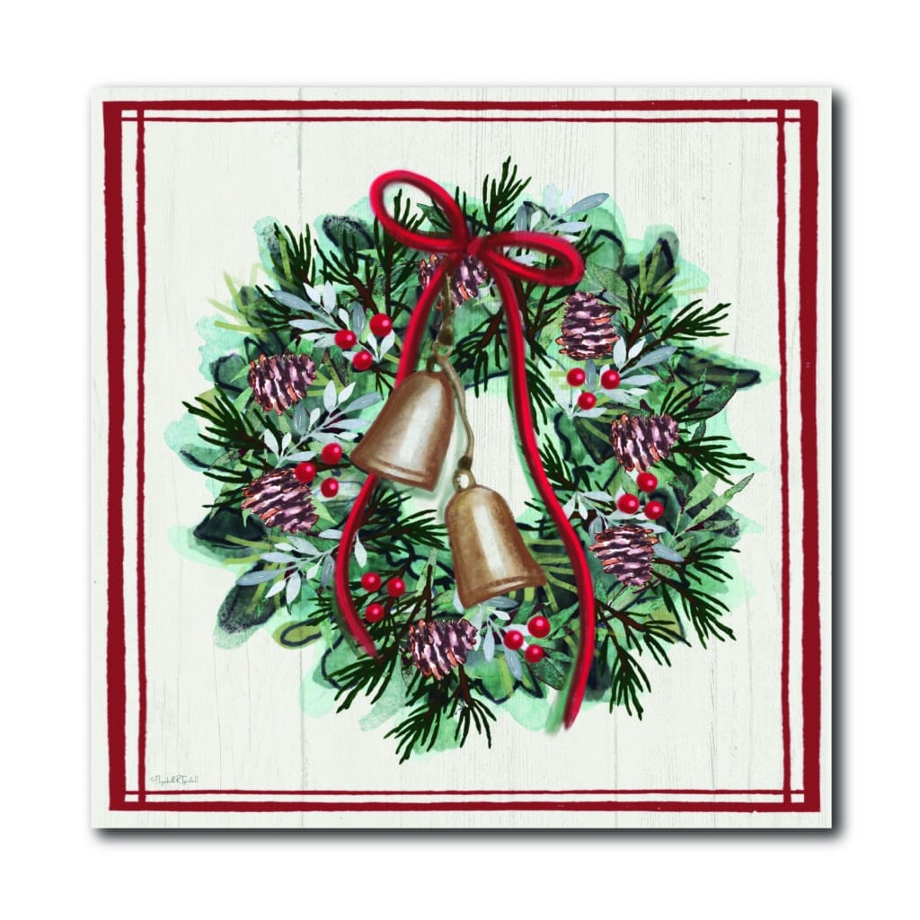 Christmas Heartland or Lodge With Berries Gallery-Wrapped Canvas