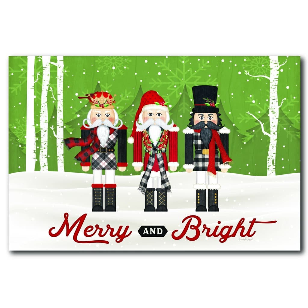 Merry & Bright Nutcracker Gallery-Wrapped Canvas