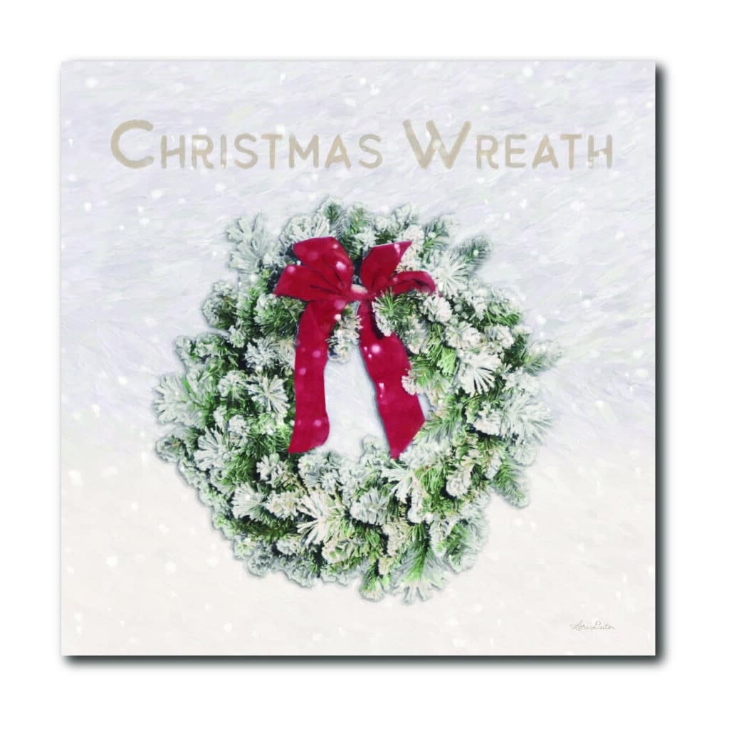 Christmas Wreath Gallery-Wrapped Canvas