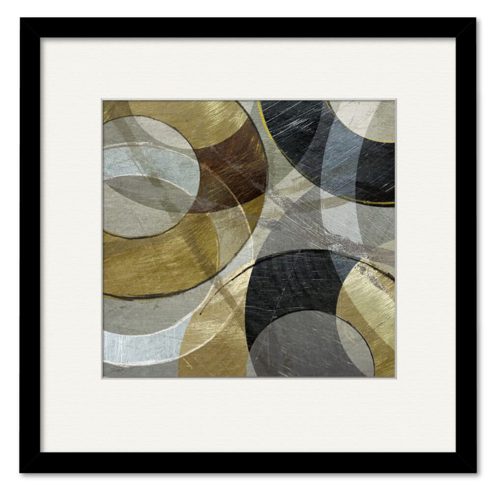 Metallic Atmosphere 16″x16″ Framed and Matted Art