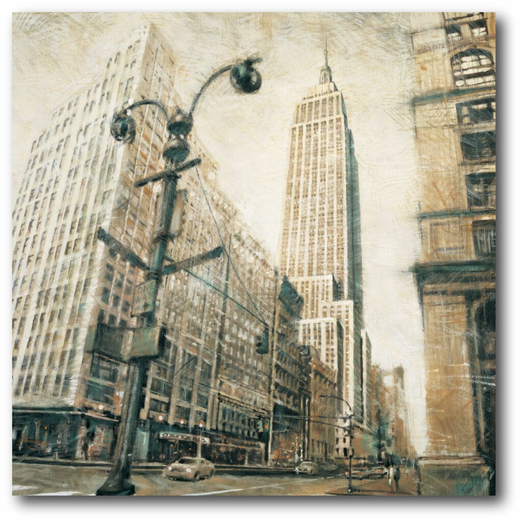 Empire State Bldg from Madison Ave Gallery-Wrapped Canvas