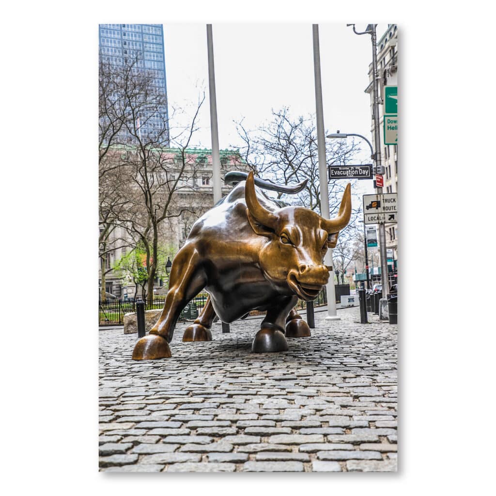 Kent Edwards Charging Bull Gallery-Wrapped Canvas