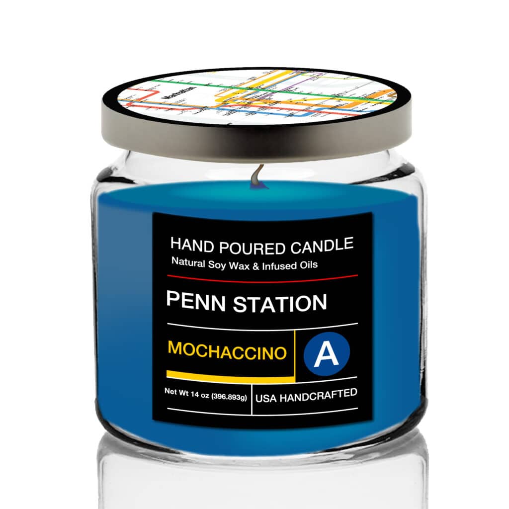 MTA Penn Station Soy Wax Candle with Decorative Tin Lid