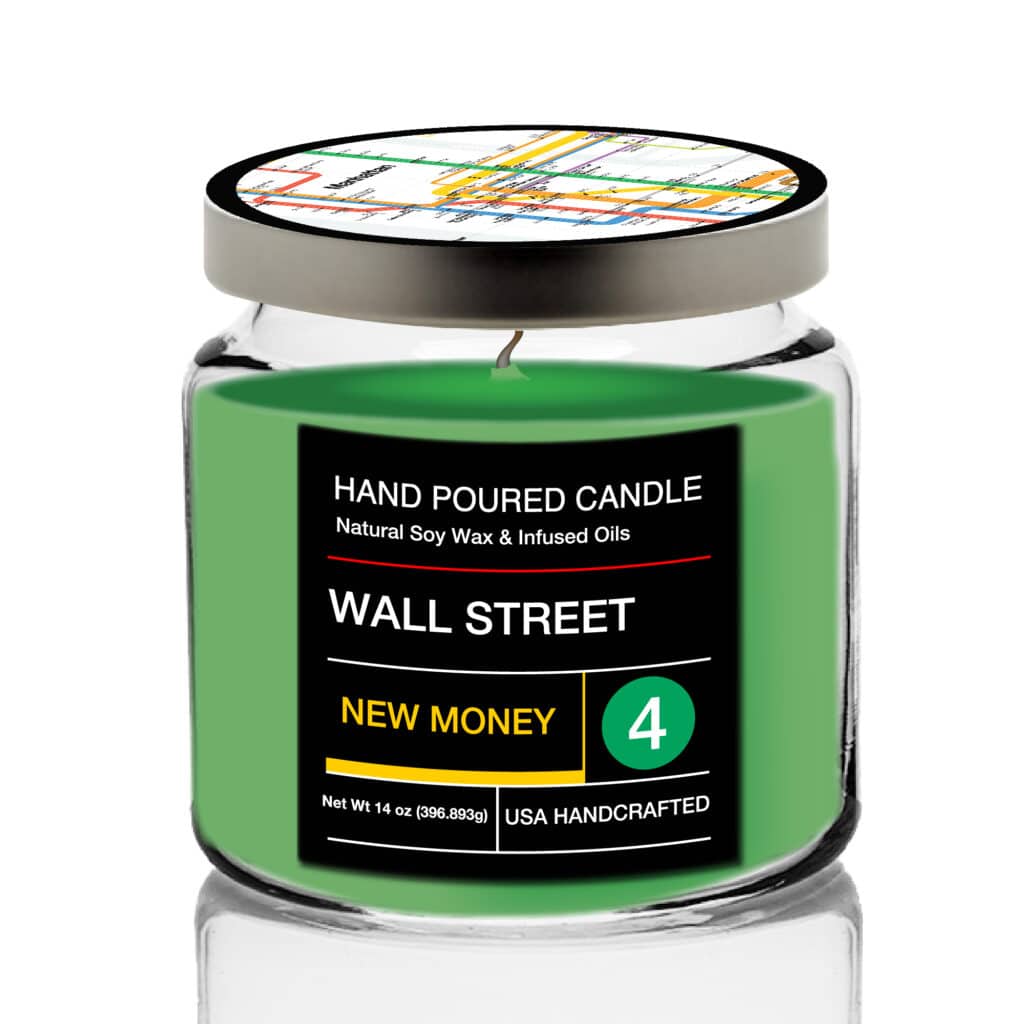 MTA Wall Street Soy Wax Candle with Decorative Tin Lid