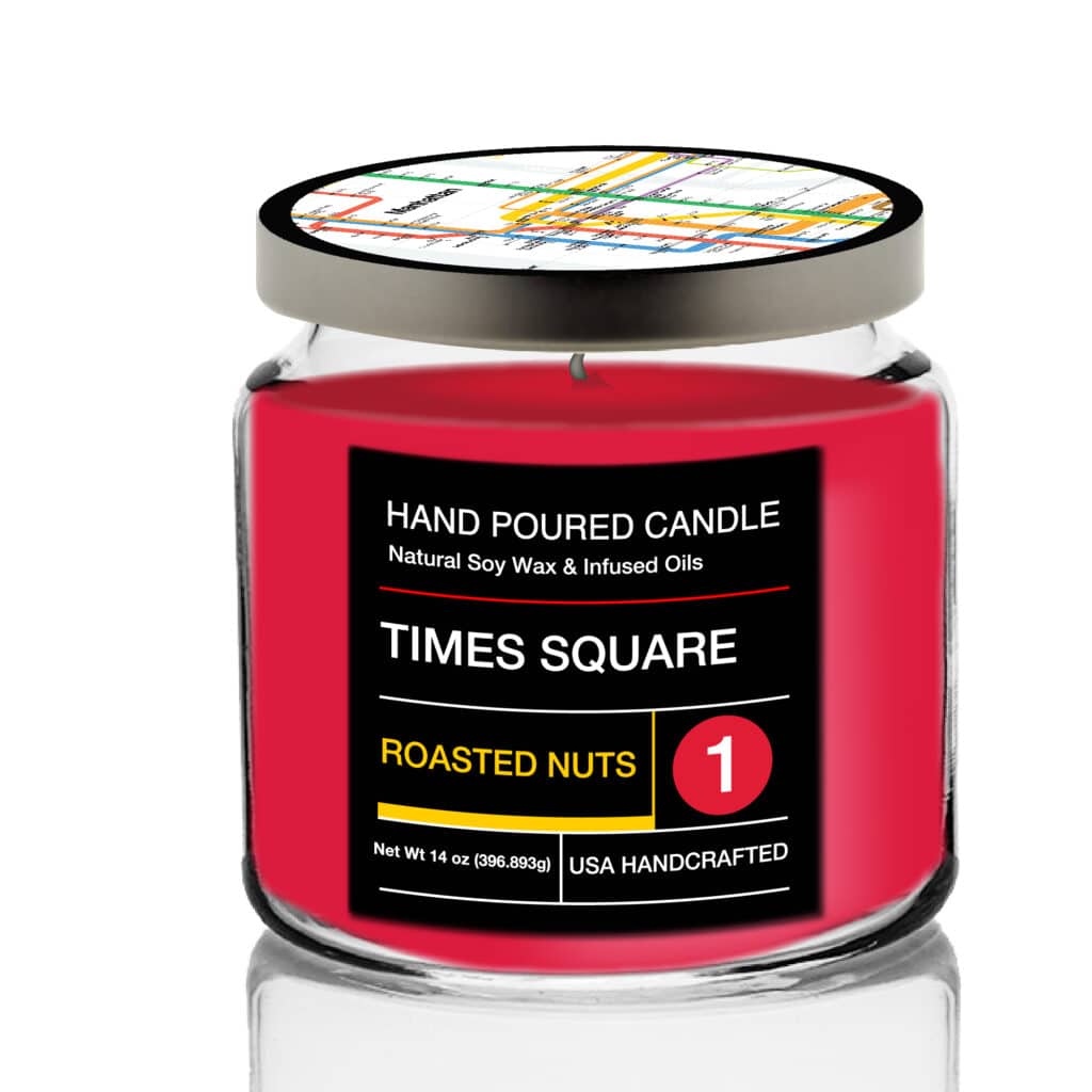 MTA Times Square Soy Wax Candle with Decorative Tin Lid