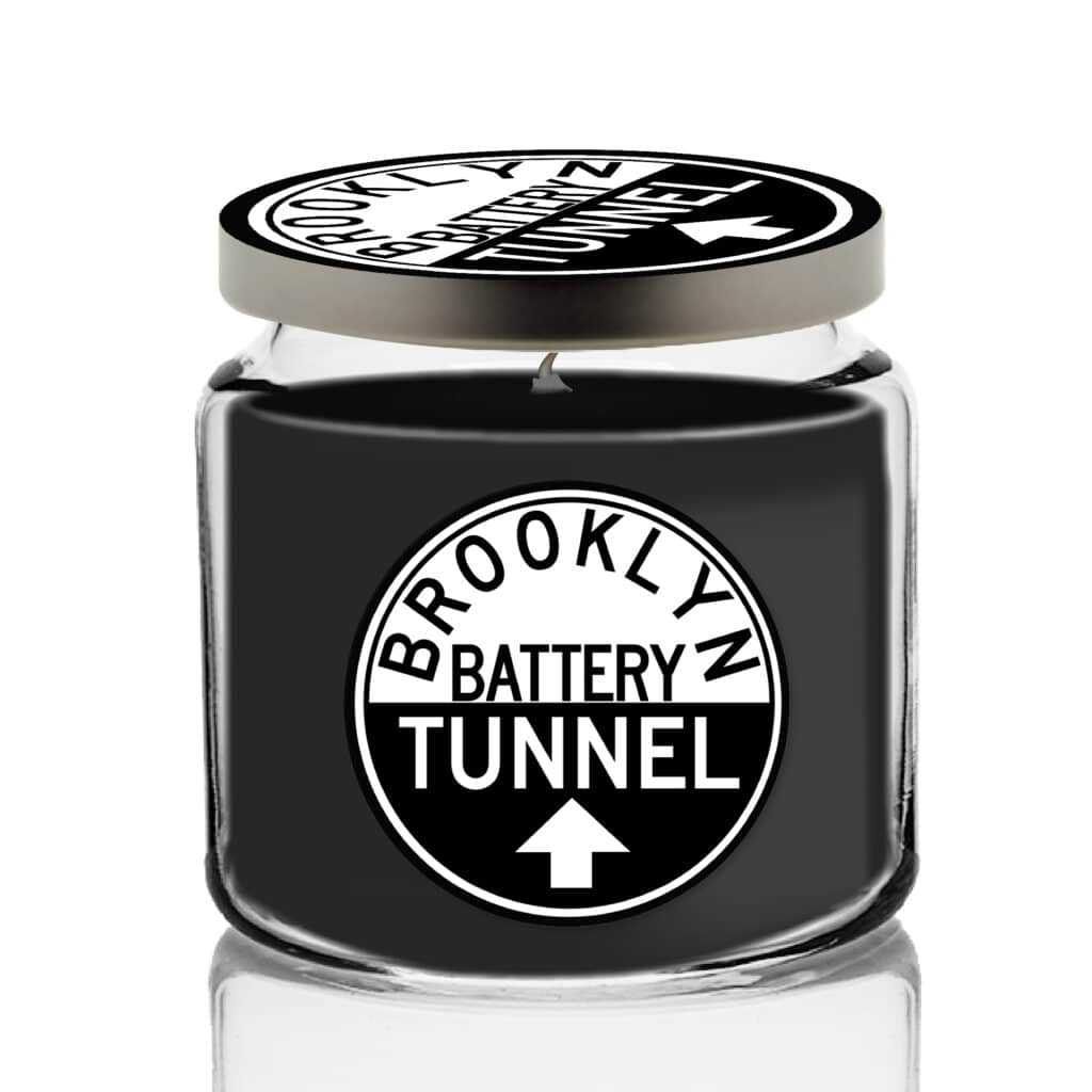 MTA Bridge & Tunnel Brooklyn Battery Midtown Tunnel Soy Wax Candle with Decorative Tin Lid